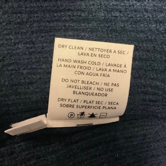 NEW! NAADAM Size Small Cashmere Tunic w/ Pleated Sleeves Slate Blue J7-3 - Picture 8 of 11